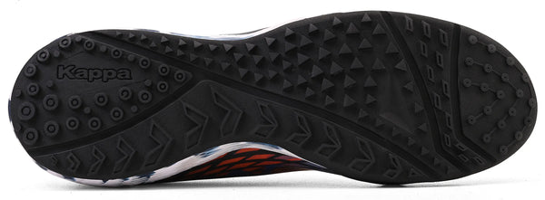 Imagem de sola de chuteira azul Kappa, ideal para corrida e caminhadas, com design antiderrapante e confortável, perfeito para esportes.