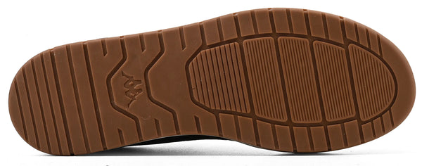 Imagem de sola de tênis com sola de borracha marrom texturizada, ideal para calçados resistentes e confortáveis.